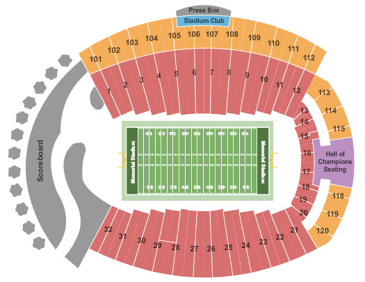 Memorial Stadium Indiana Seating Chart